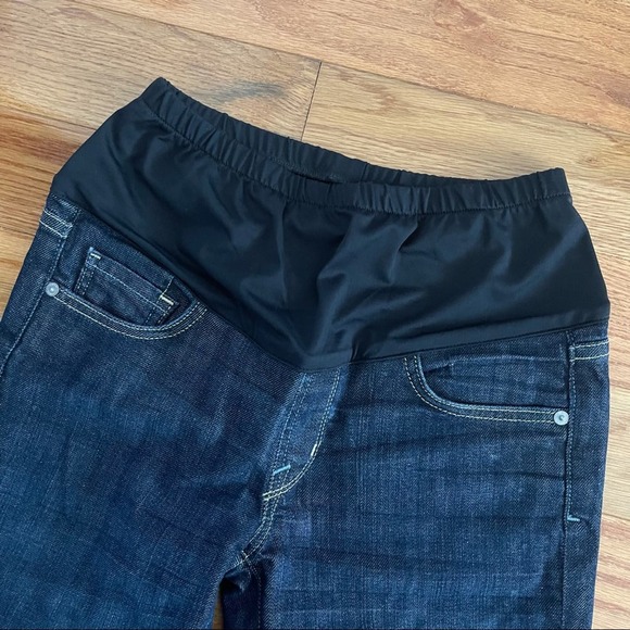Citizens of Humanity Belly Panel Maternity Flare Bootcut Dark Wash Jeans Sz 27 - Picture 4 of 15